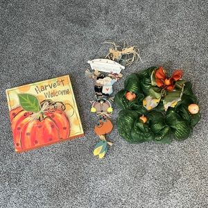 Fall thanksgiving wreath holiday decor